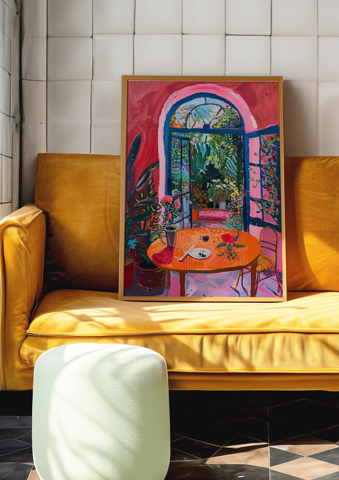 Matisse-Inspired Indoor Garden, Floral Window Art Print - Image 4