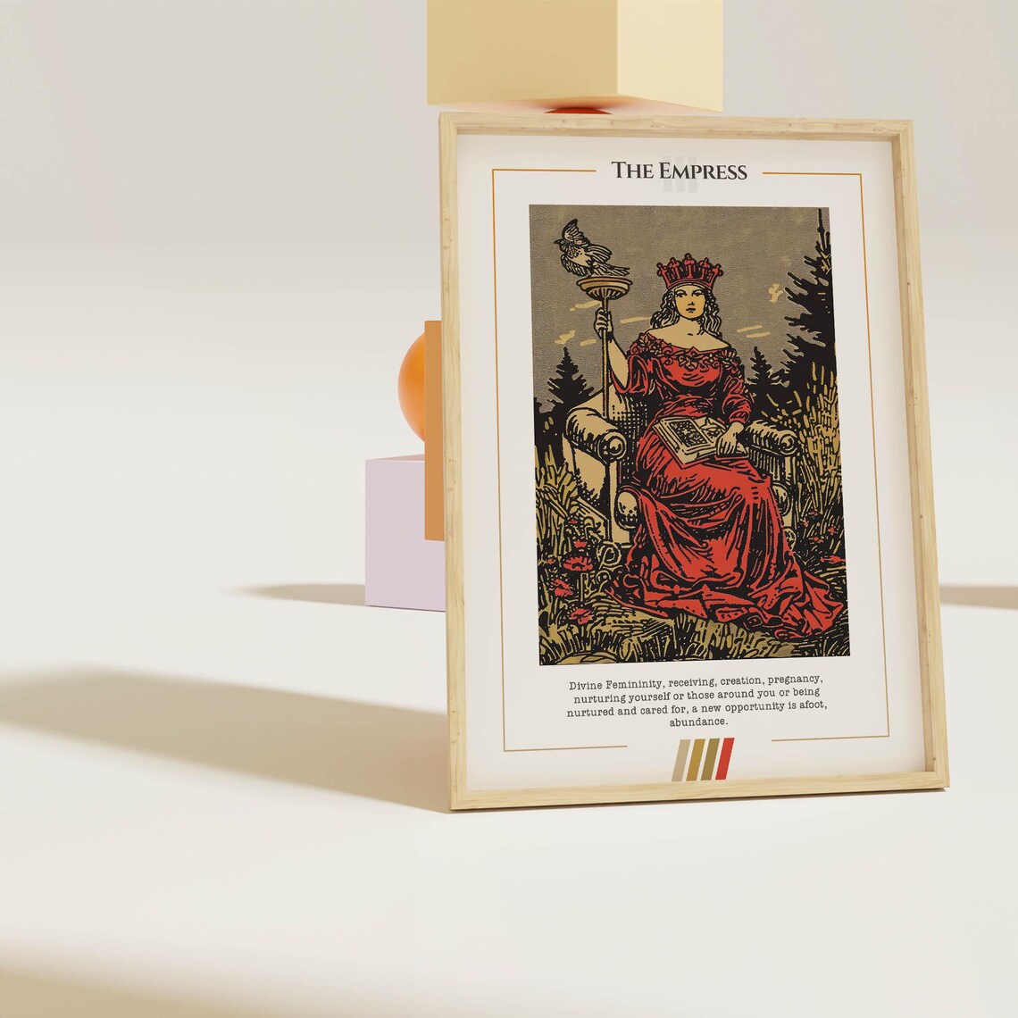 The Empress Tarot Card Poster, Mystical Tarot Art Print - Image 2