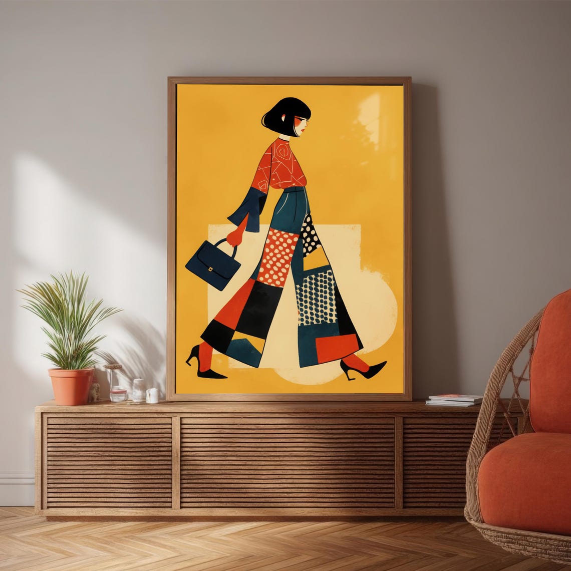Fashion Woman Figure, Contemporary Statement Art - Image 3
