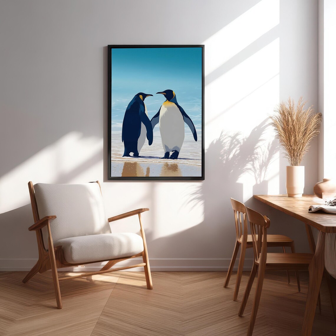 Emperor Penguin Illustration, Coastal Animal Art Print - Image 6