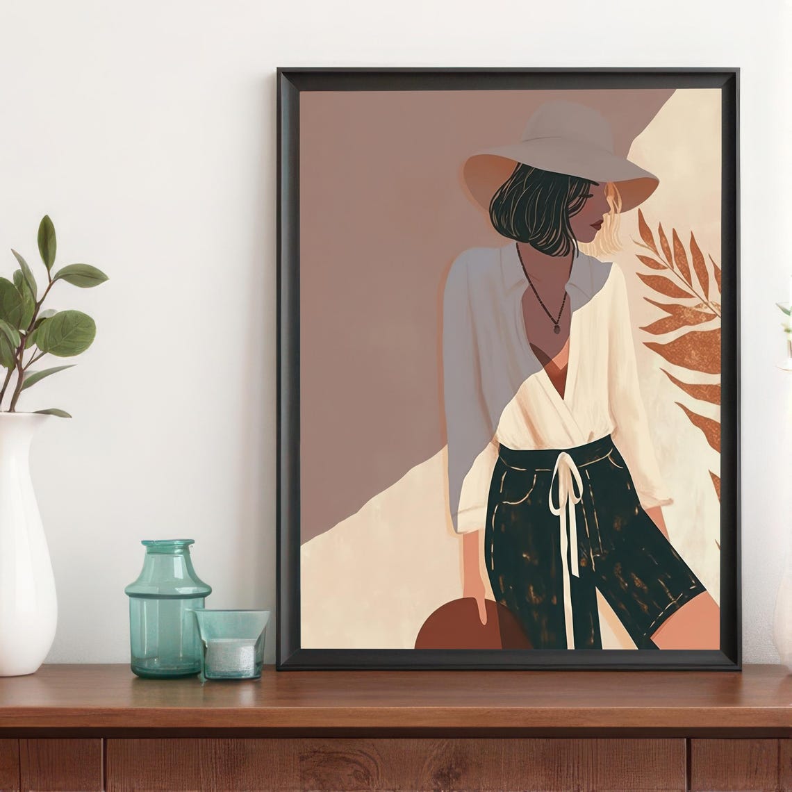 Contemporary Woman, Minimalist Female Art Print - Image 4