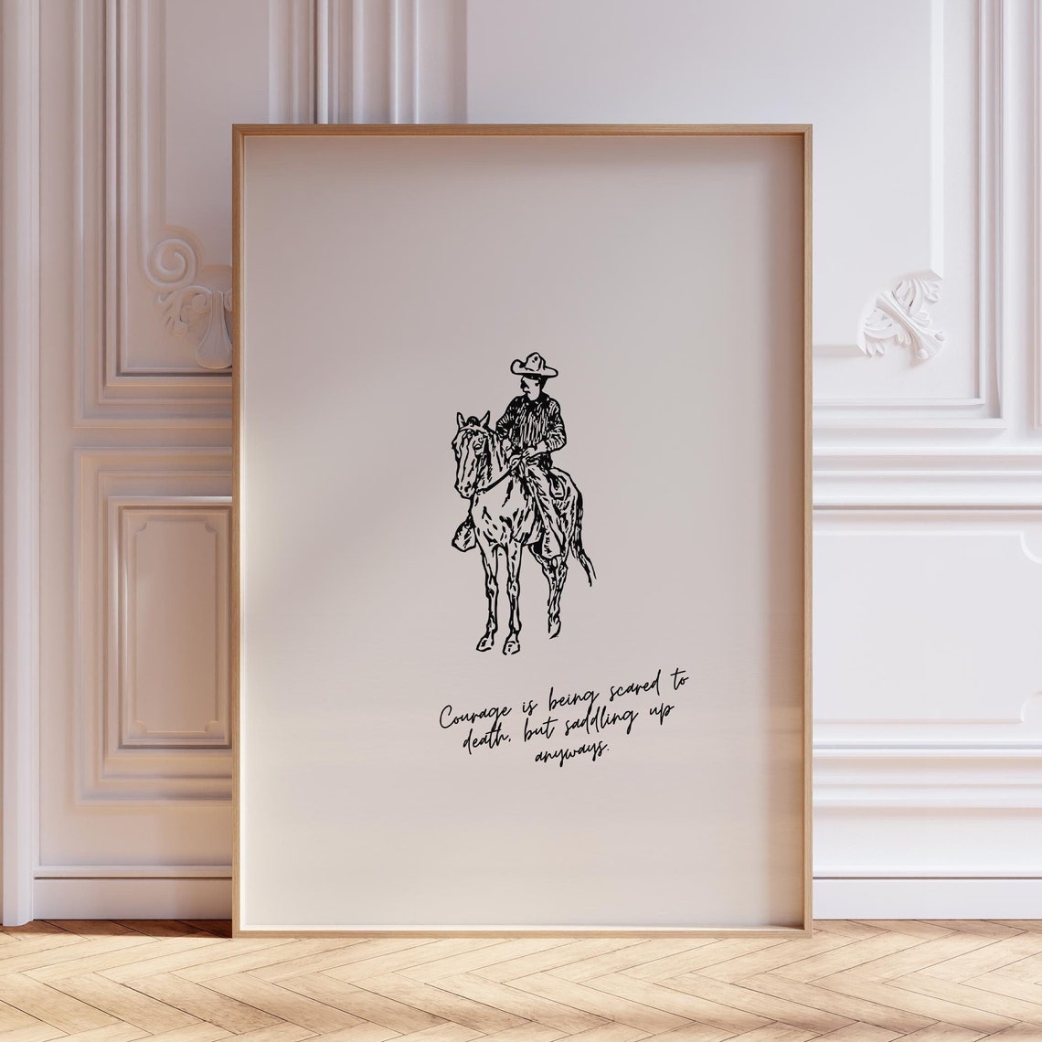 Saddle Up Quote Poster Print Vintage Cowboy Wall Art Retro Cowgirl Prints Trendy Wall Art Western Wall Art Cowboy Quote Print