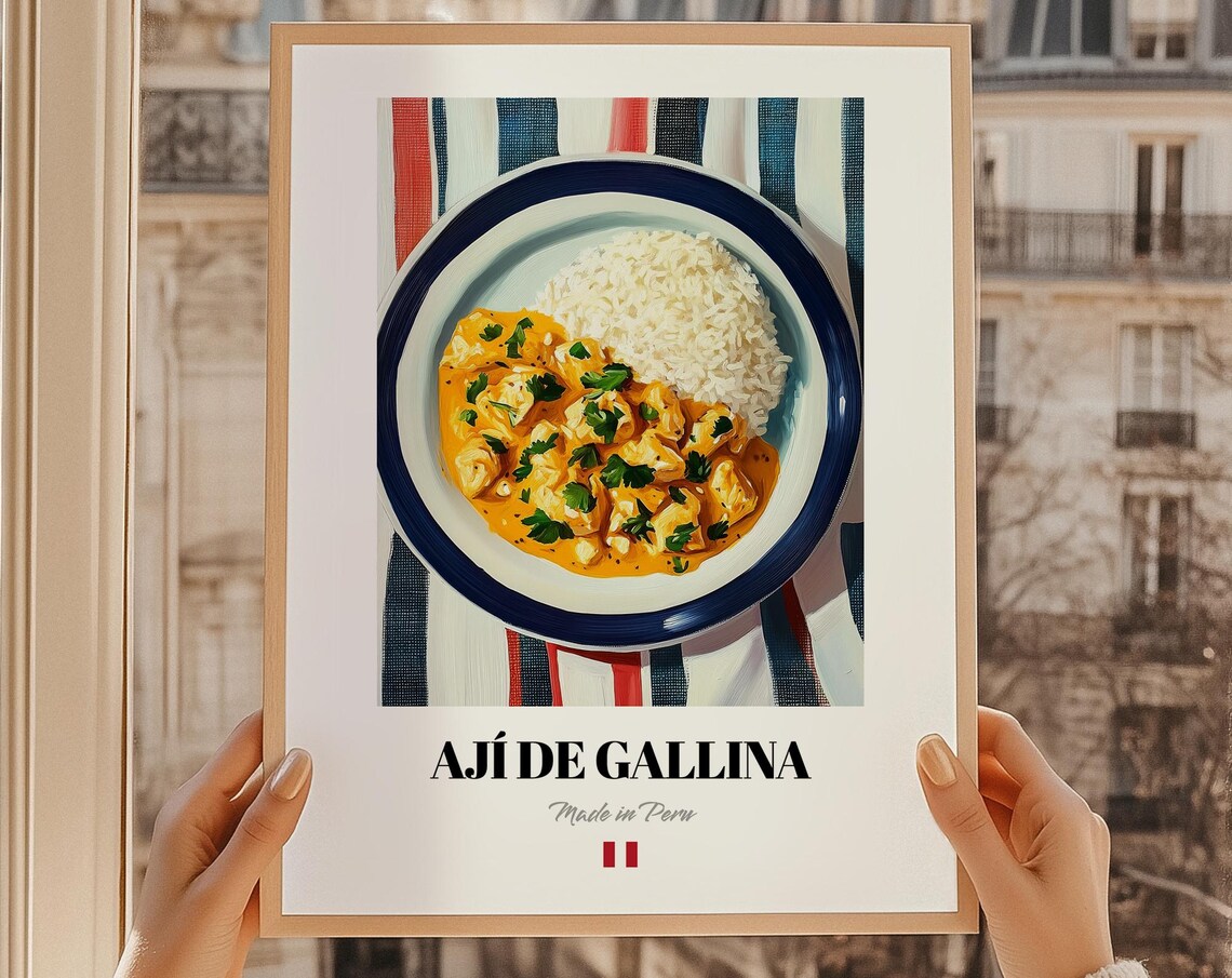 Aji De Gallina, Peruvian Cuisine Kitchen Art Print