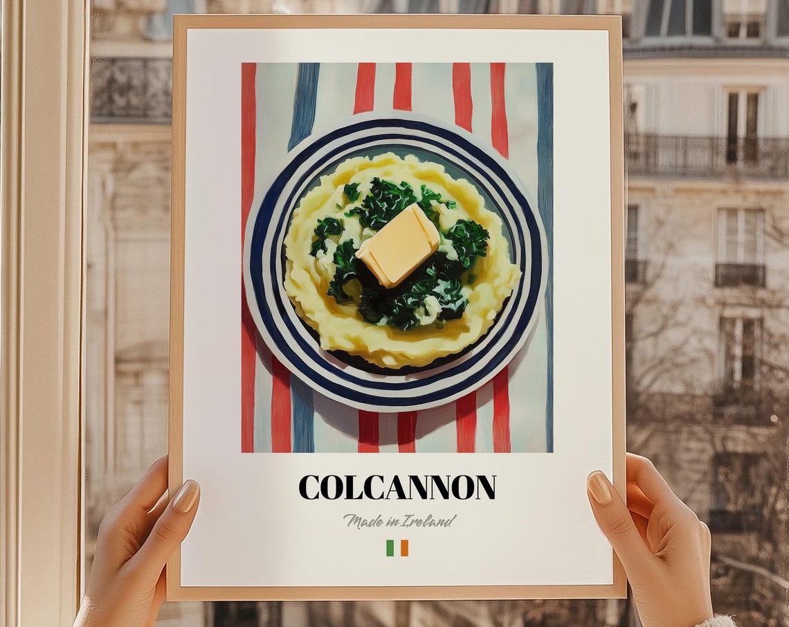 Colcannon Irish Mashed Potato Kale Comfort Dish Food Art Print
