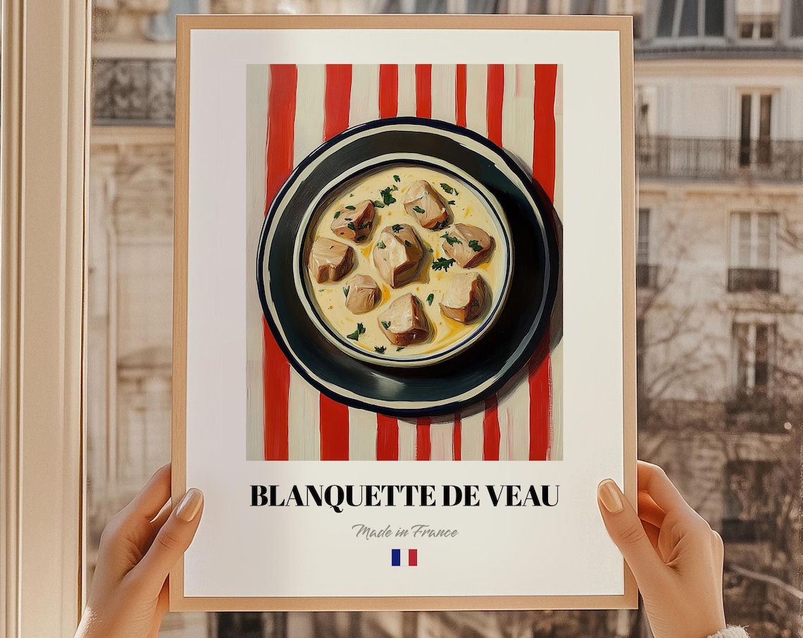 Blanquette De Veau Made In France Creamy Veal Stew Art Poster