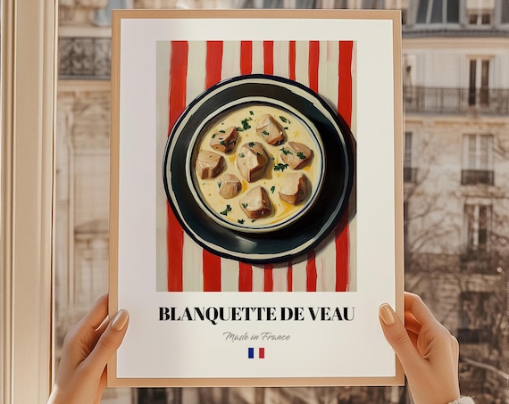 Blanquette De Veau Made In France Creamy Veal Stew Art Poster