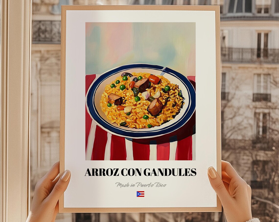 Arroz Con Gandules Puerto Rican Rice Dish Art Print
