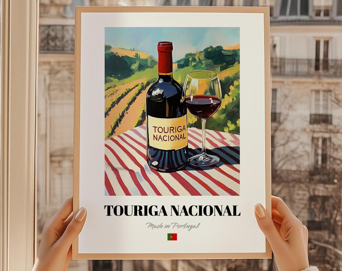 Touriga Nacional Portuguese Red Wine Vineyard Classic Poster