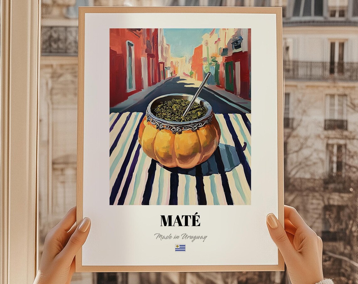 Uruguayan Beverage Poster, Dining Room Art Print