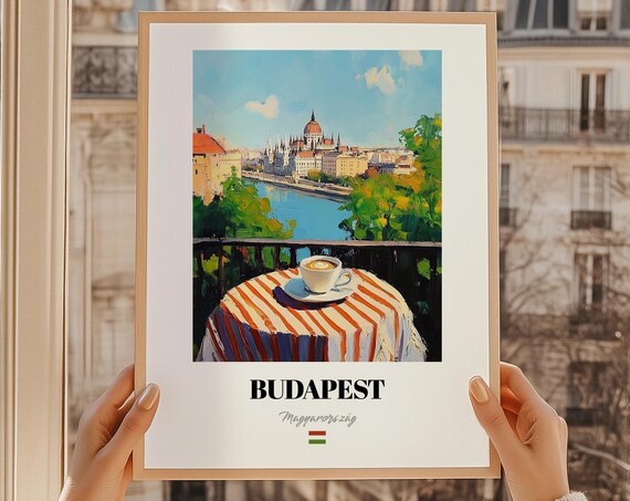 Budapest Magyarorszg Hungary Wall Art Oil Painting Reproduction Print Poster Friend Gift Bathroom Decor