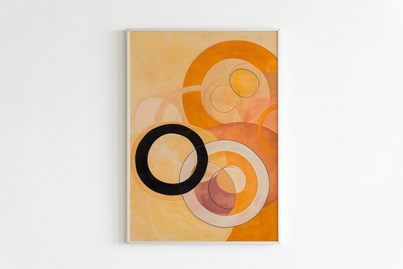 Hilma Af Klint Poster Modern Abstract Art Print Colorful Wall Decor Geometric Home Office Art Contemporary Home Decor Kandinski Poster