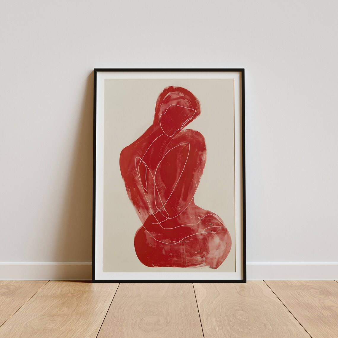 Henri Matisse Abstract Red Figure Art Print - Image 3