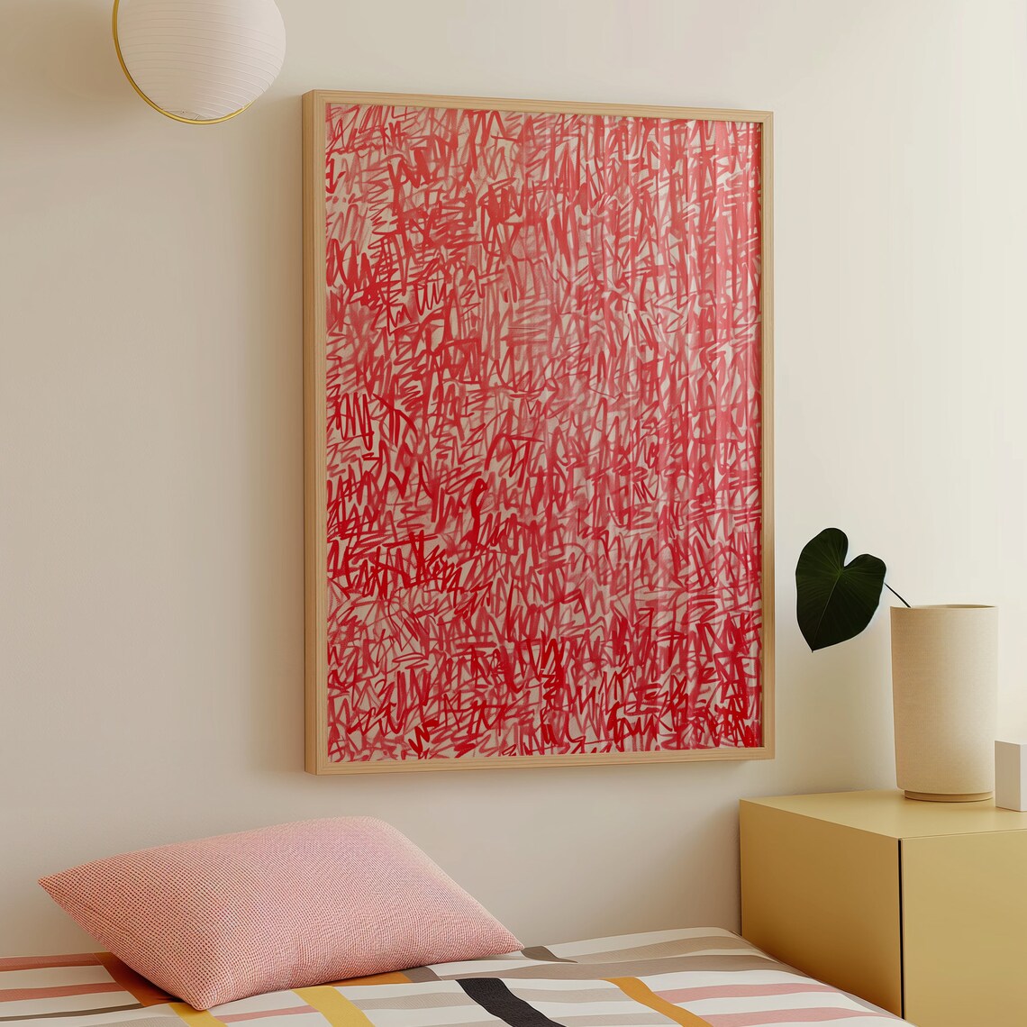 Cy Twombly Calligraphic Abstract Poster, Modern Art - Image 5