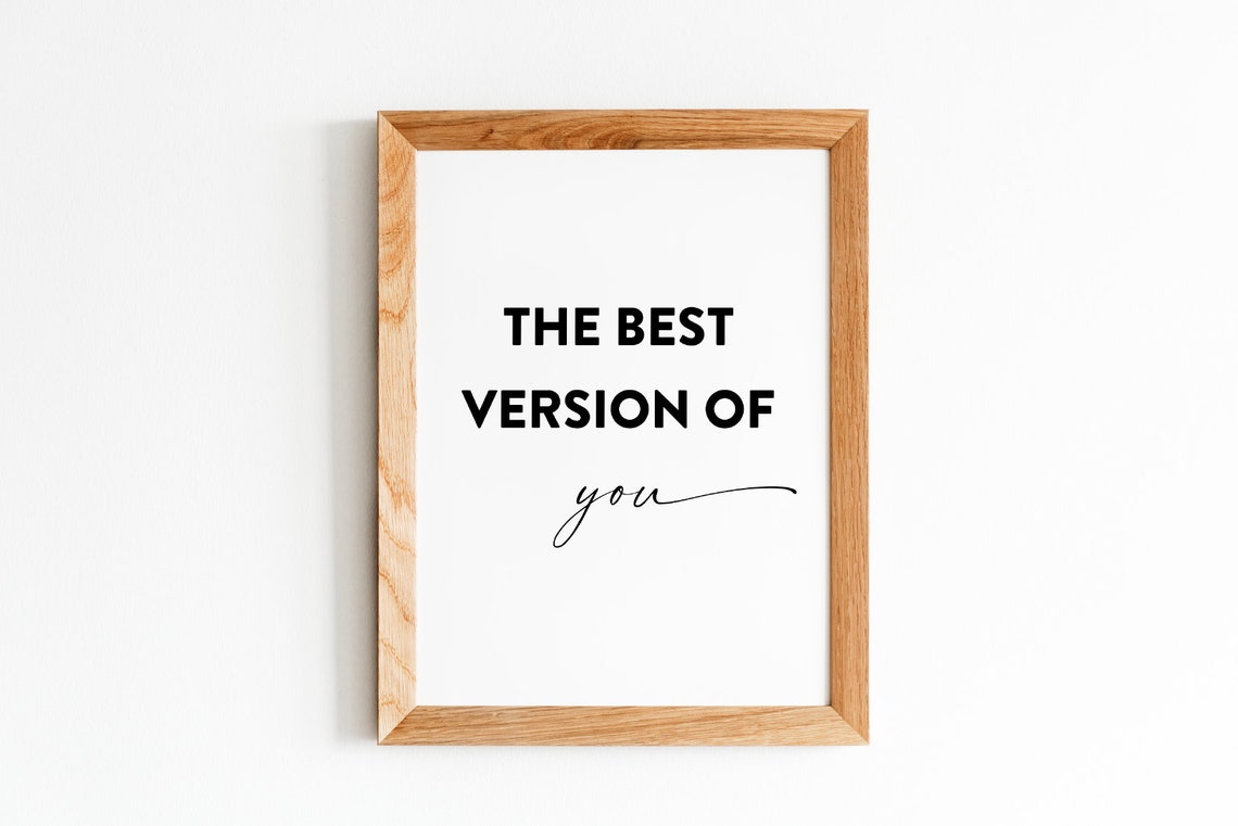 The Best Version Of You Poster Bold Script Typography Design - Image 5