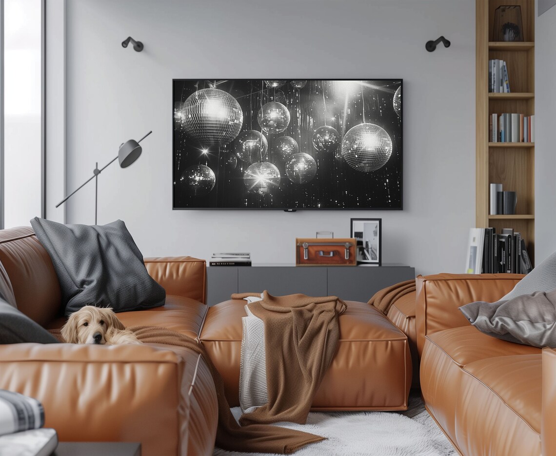 Birthday Celebration Party Disco Ball Art Print - Image 2