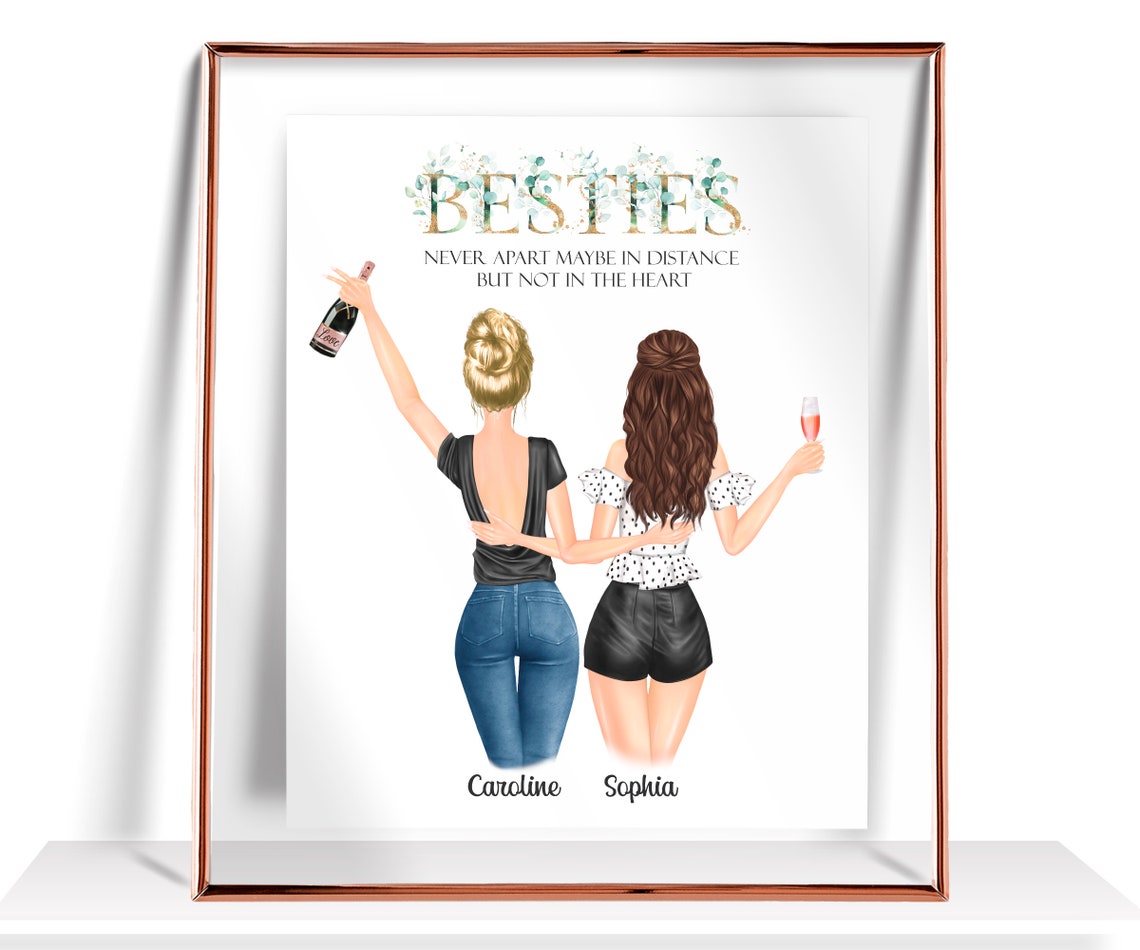 Best Friend Gifts Personalized Gift For Her Best Friend Print Sister Gift Friendship Gift For Women Best Friend Birthday Gifts