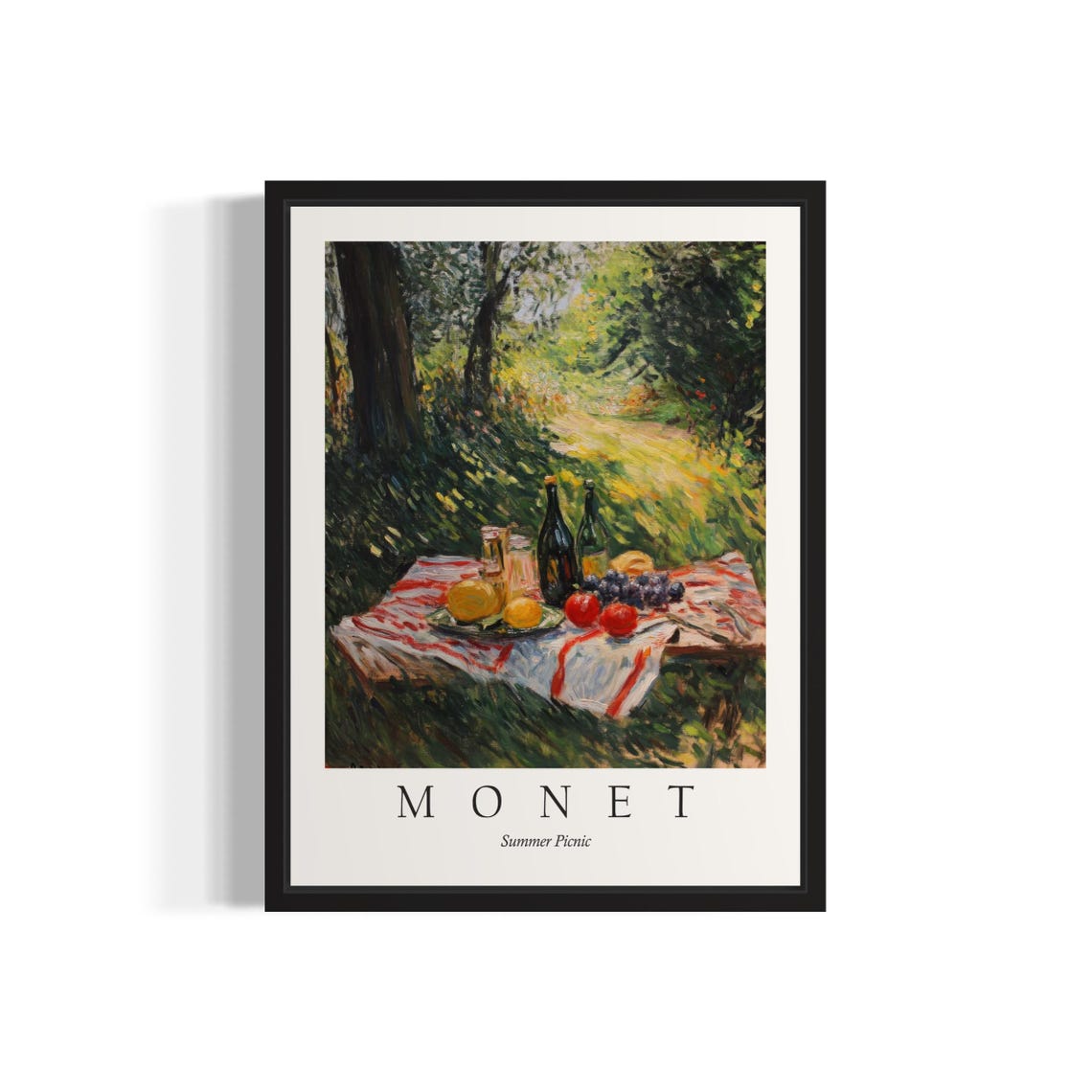 Summer Picnic Monet Still Life Art Print Wall Art Poster Original Paint Artwork Artwork Decor