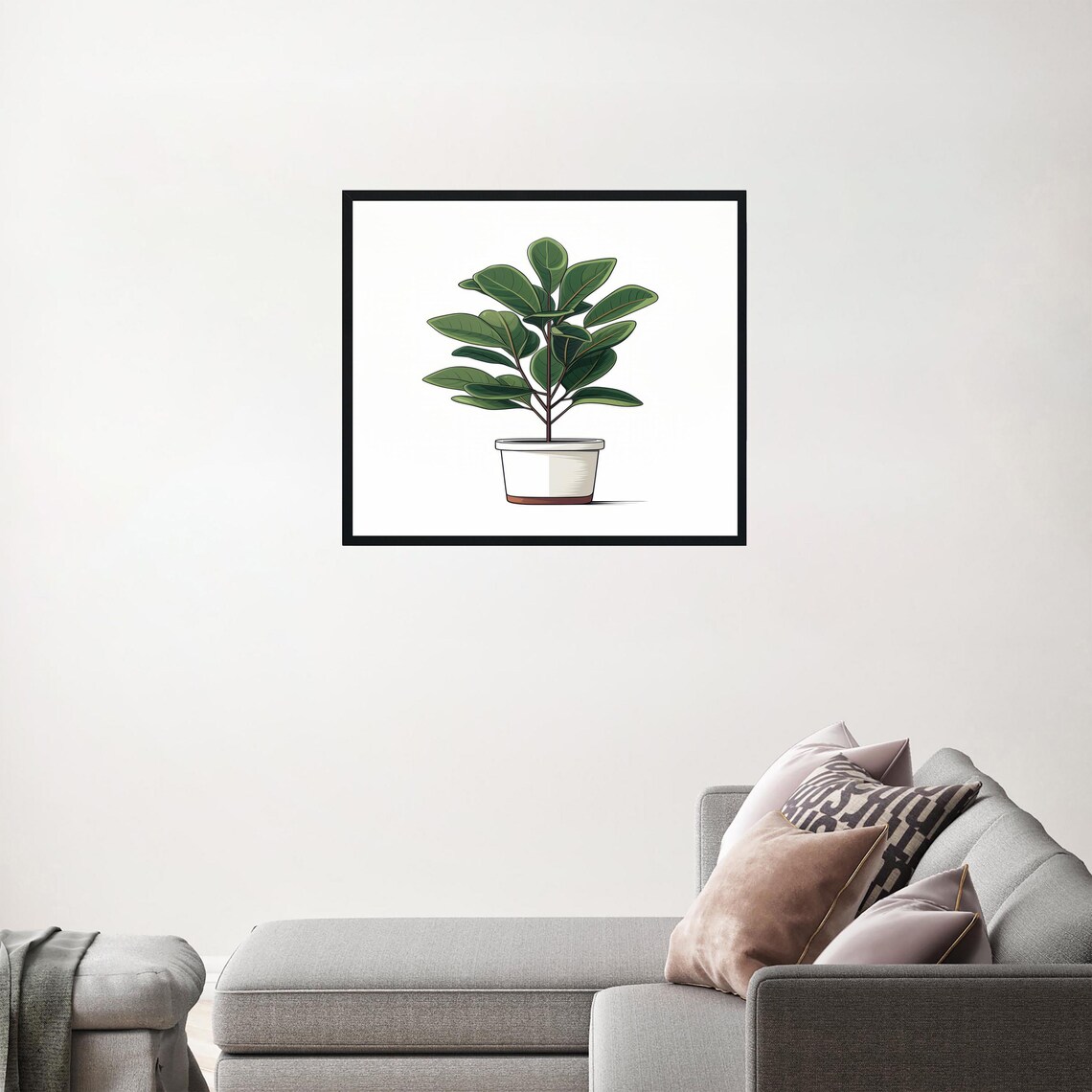 Ficus Elastica Plants Art Print, Botanical Decor - Image 3