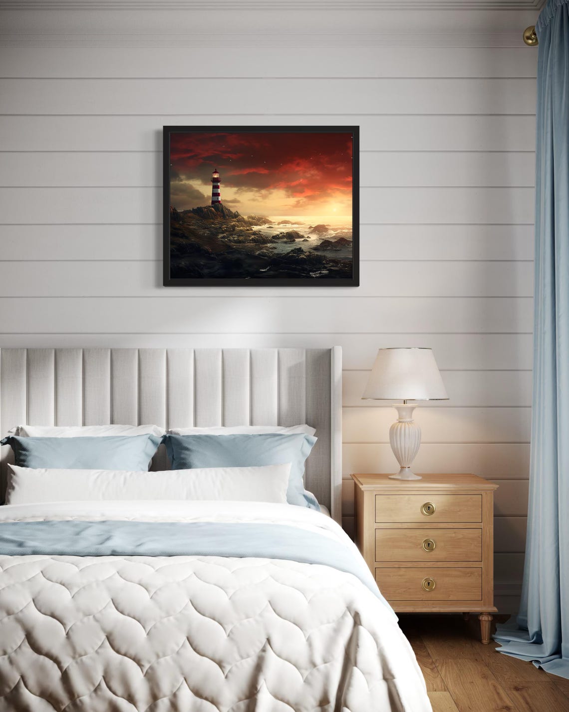 Lighthouse Abstract Art Print Wall Art Poster Original Paint Artwork Artwork Decor - Image 4