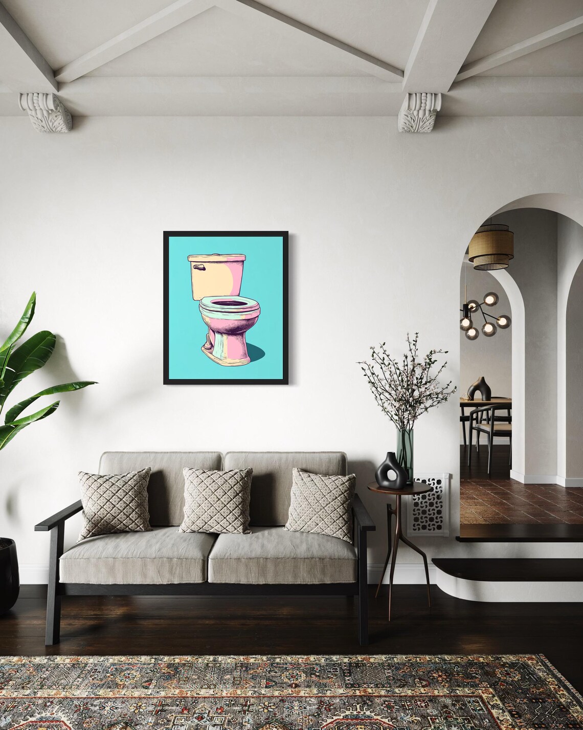 Toilet Pop Art Poster Print, Original Artwork - Image 4
