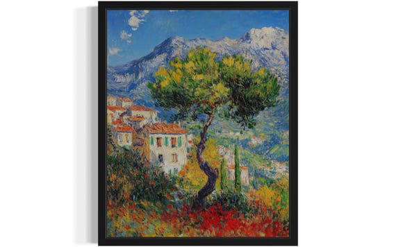 Albania Countries Monet Art Print Wall Art Poster Original Paint Artwork Artwork Decor