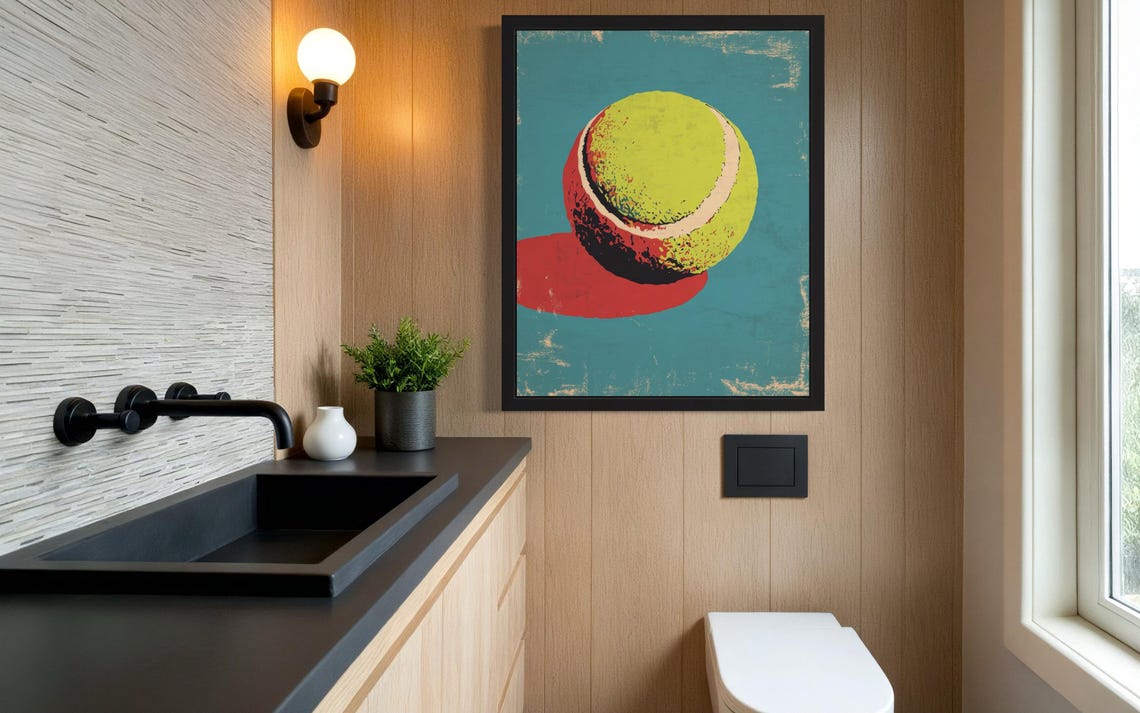 Tennis Ball Pop Art Poster - Image 2