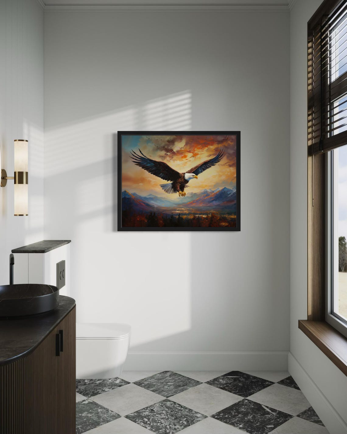 Bald Eagle Abstract Art Print - Image 4