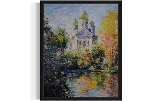 Ukraine Countries Monet Art Print