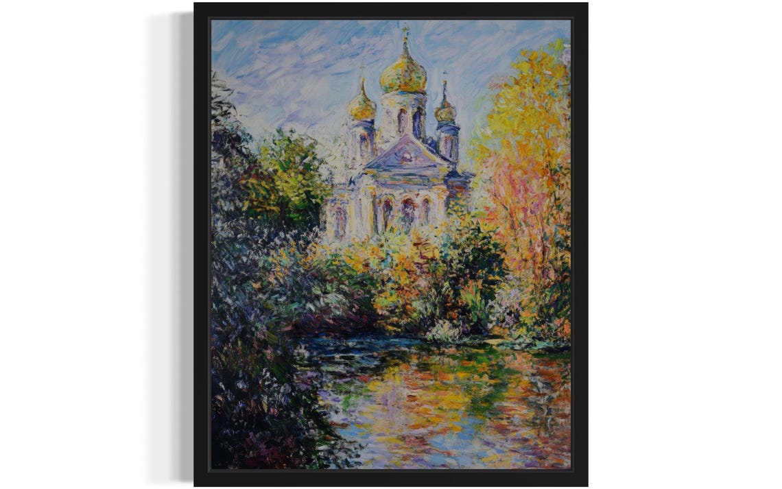 Ukraine Countries Monet Art Print