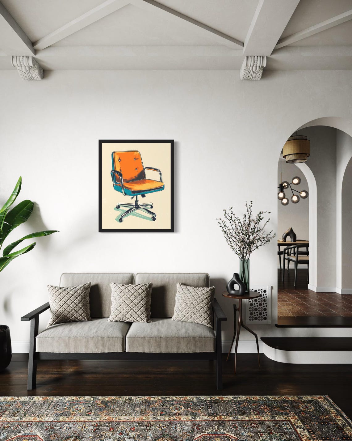Office Chair Pop Art, Poster Print - Image 2