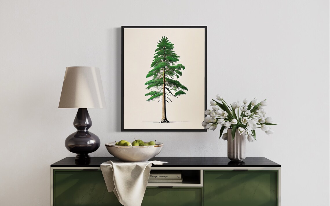 Eastern Hemlock Tree Minimalist Poster - Image 4