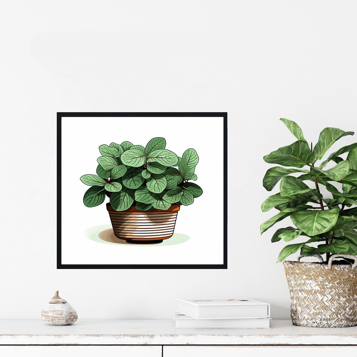 Fittonia Plants Art Print, Botanical Decor - Image 4