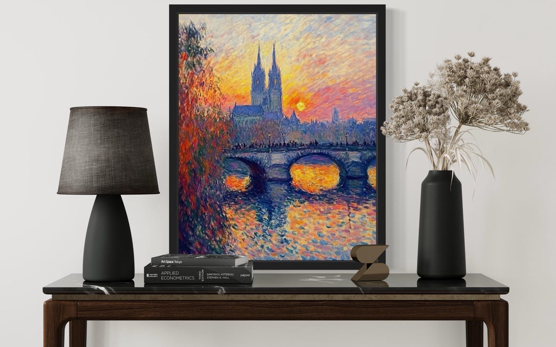 Germany Countries, Monet Art Print - Image 3