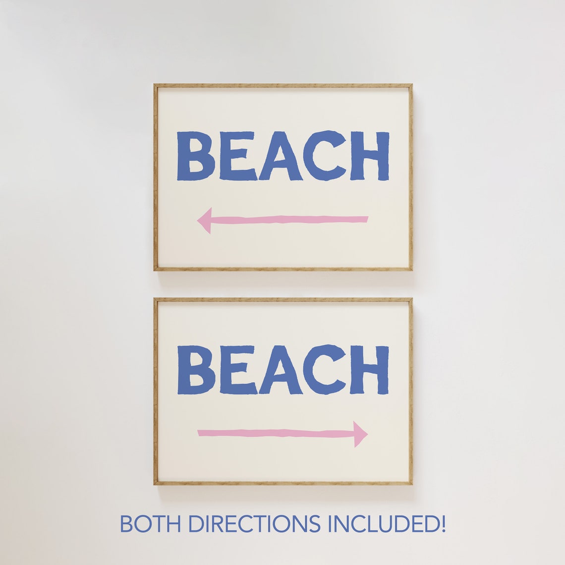 Beach This Way Print Art Cute Summer Art Print Beachy Wall Art Trendy Beach House Decor Coastal Wall Art - Image 4