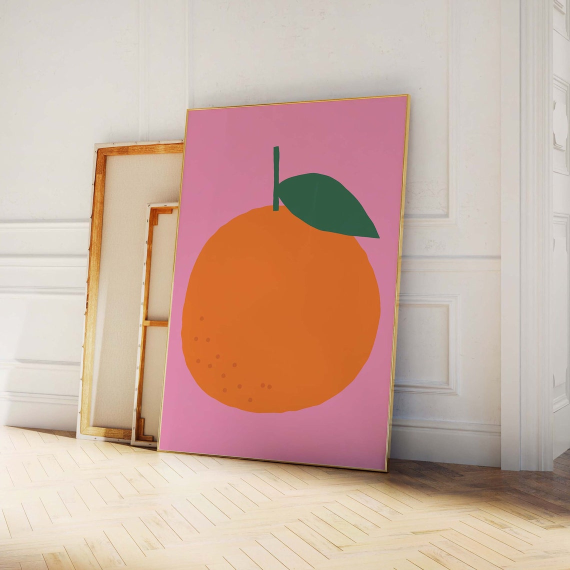 Orange Print Art Citrus Wall Art Kitchen Art Print Cute Trendy Wall Art Orange Fruit Wall Art - Image 2