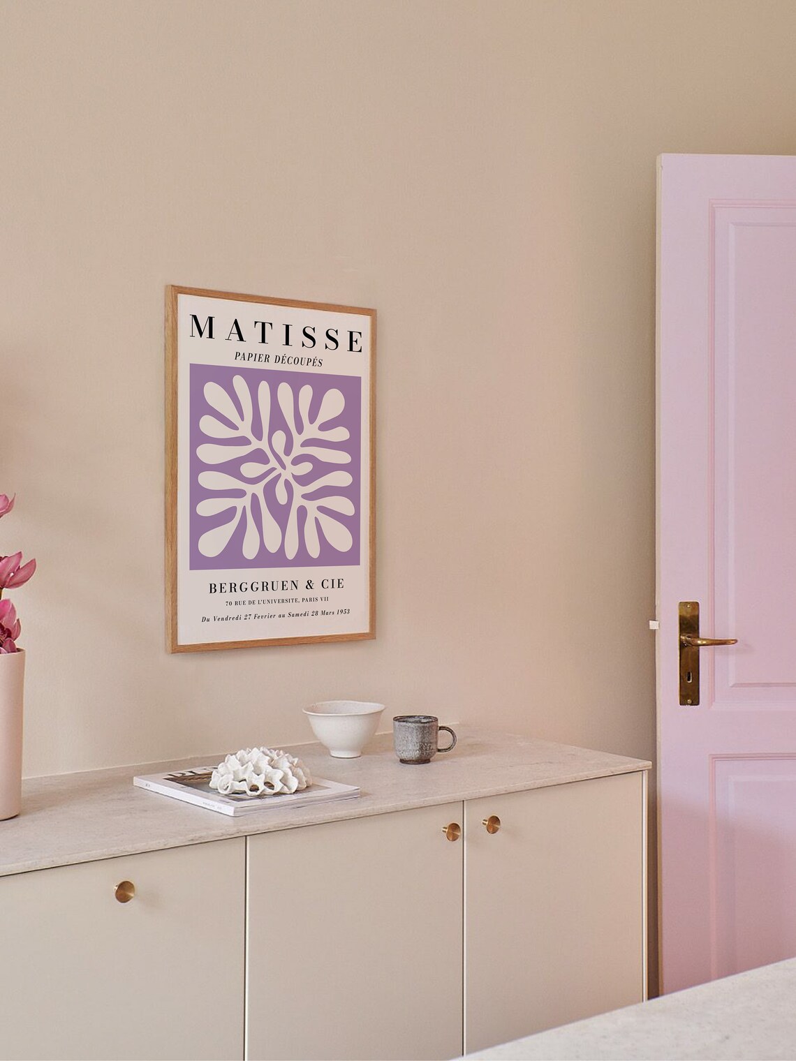 Henri Matisse Papier Decoupes Lavender Exhibition Cut Out Art Poster - Image 4
