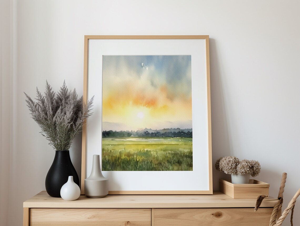 Marsh Painting Low Country Coastal Landscape Art Print - Image 5