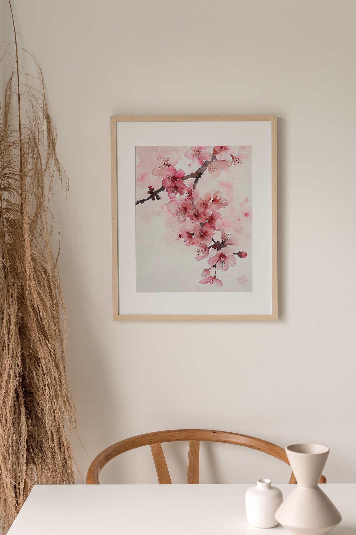 Cherry Blossom Sakura Watercolor Art Print - Image 2