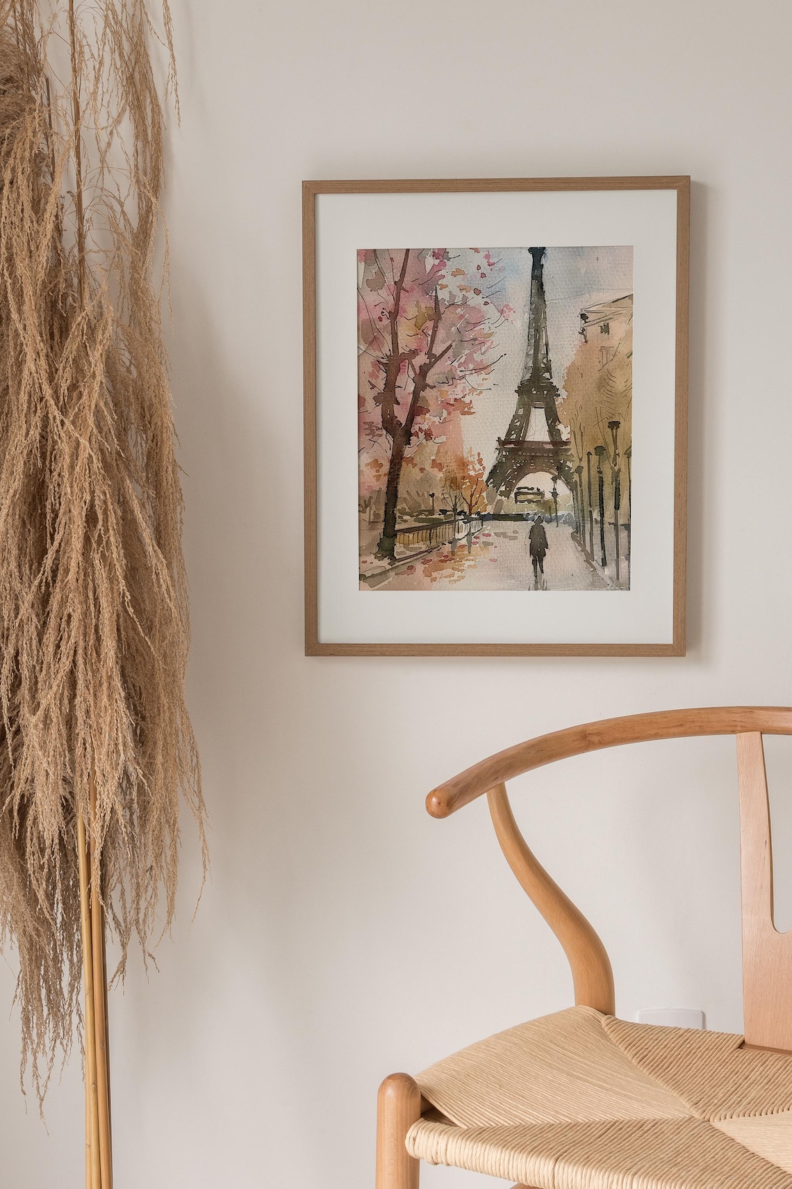 Eiffel Tower Paris Watercolor Travel Poster - Image 3
