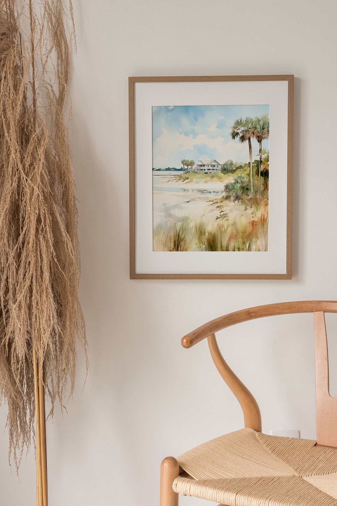 Isle Of Palms Watercolor Art Print, Charleston Coast - Image 2