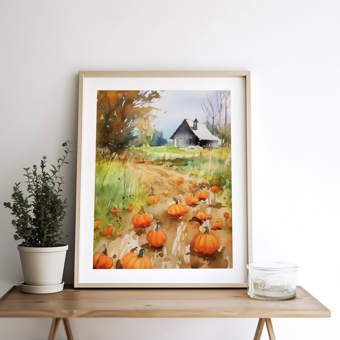 Pumpkin Patch Painting Asheville Farmhouse Art Print - Image 5