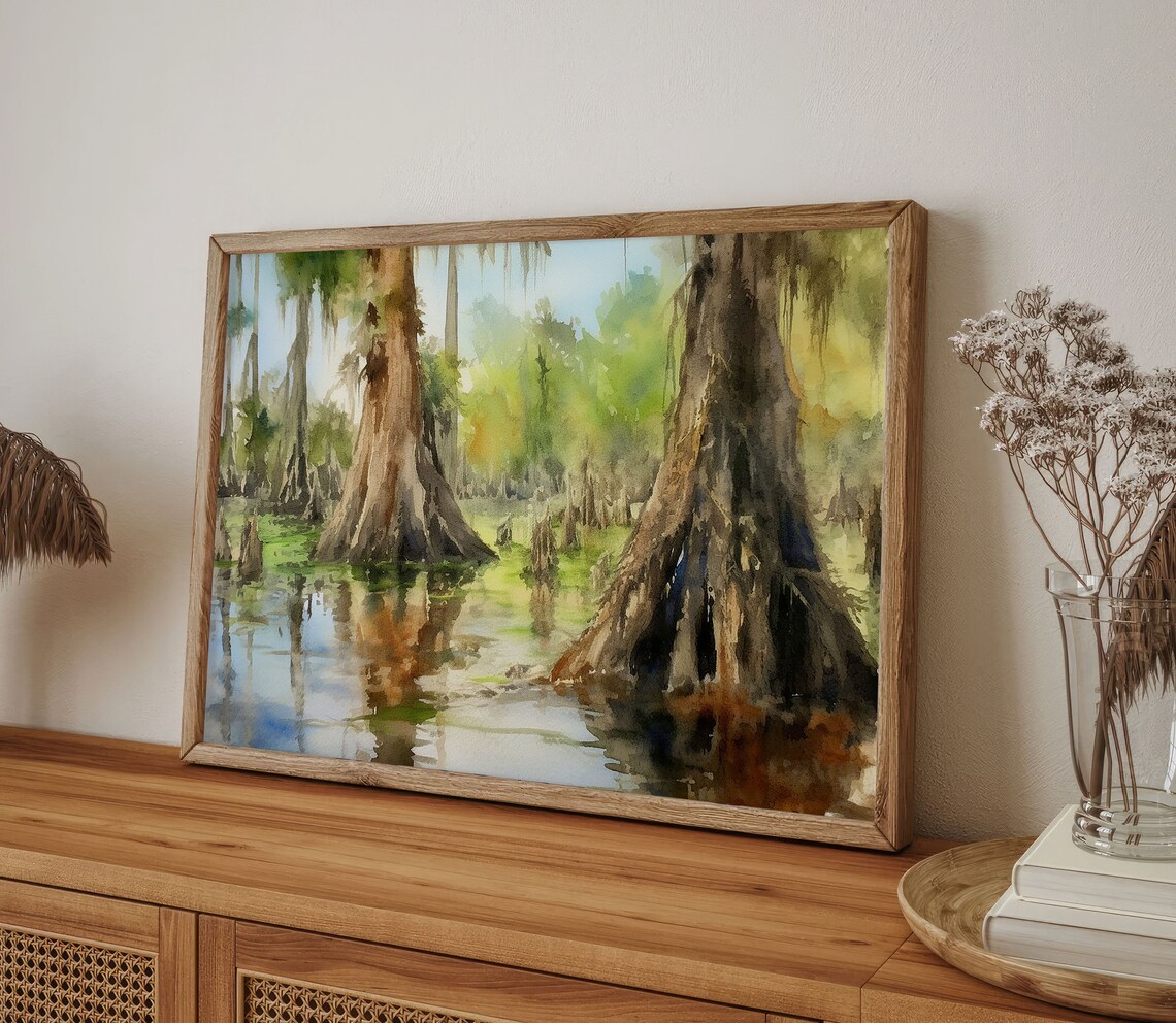 Lake Martin Louisiana Landscape Art Print - Image 5