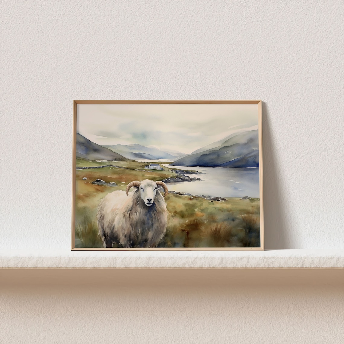 Scottish Highlands Isle Of Harris Watercolor Art Print - Image 2