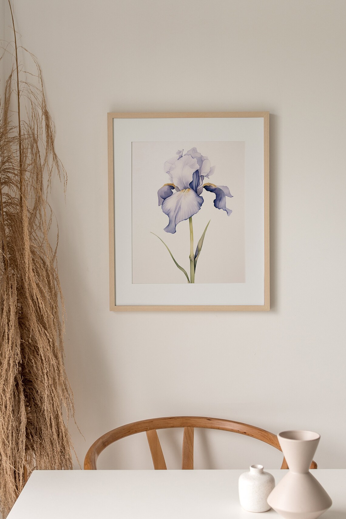 Iris Painting Botanical Watercolor Art Print - Image 2