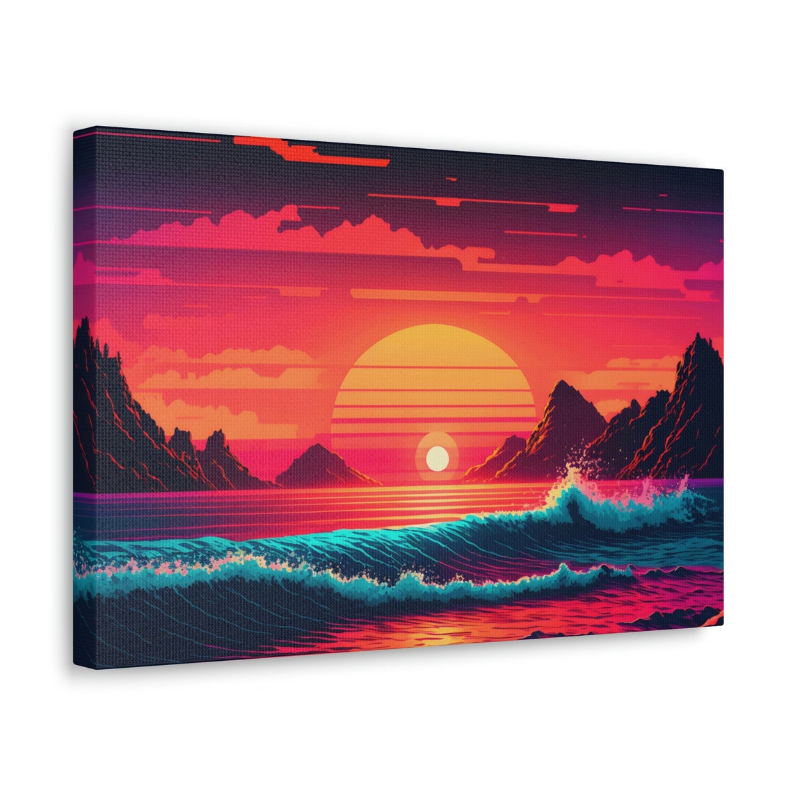 Beach Sunset, Coastal Art Print - Image 3