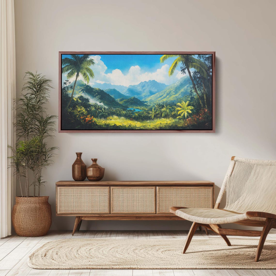 Blue Mountains Jamaica Jamaica Wall Art Nature Painting - Image 3