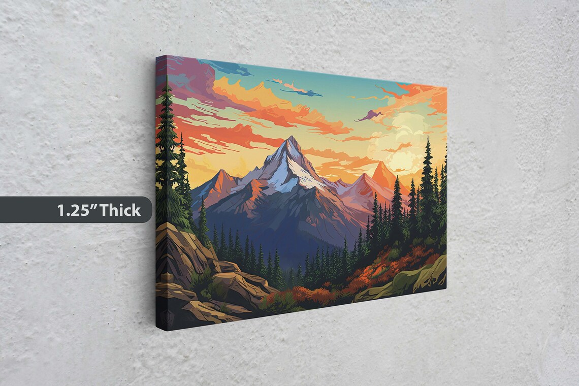 Sunrise Mountain Range - Colorado Mountains Art Print - Image 3
