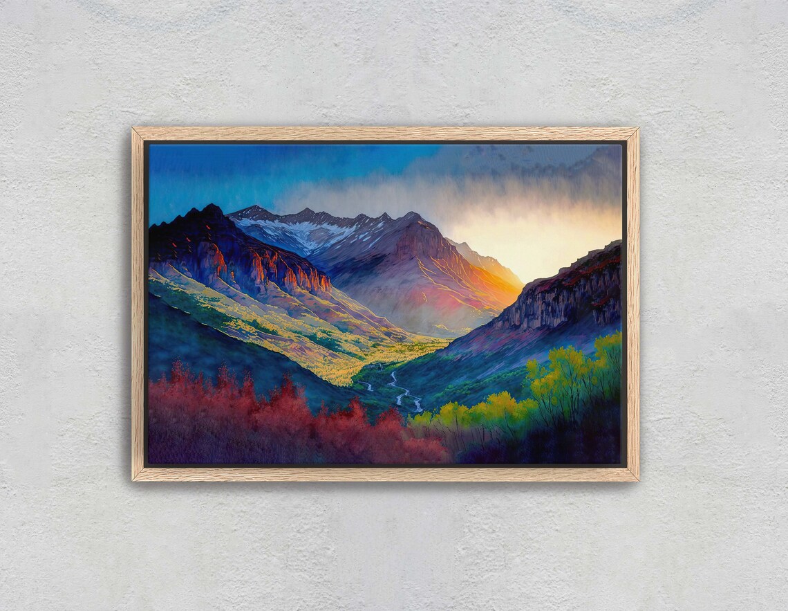 Telluride Colorado Mountain Landscape Art Print - Image 2