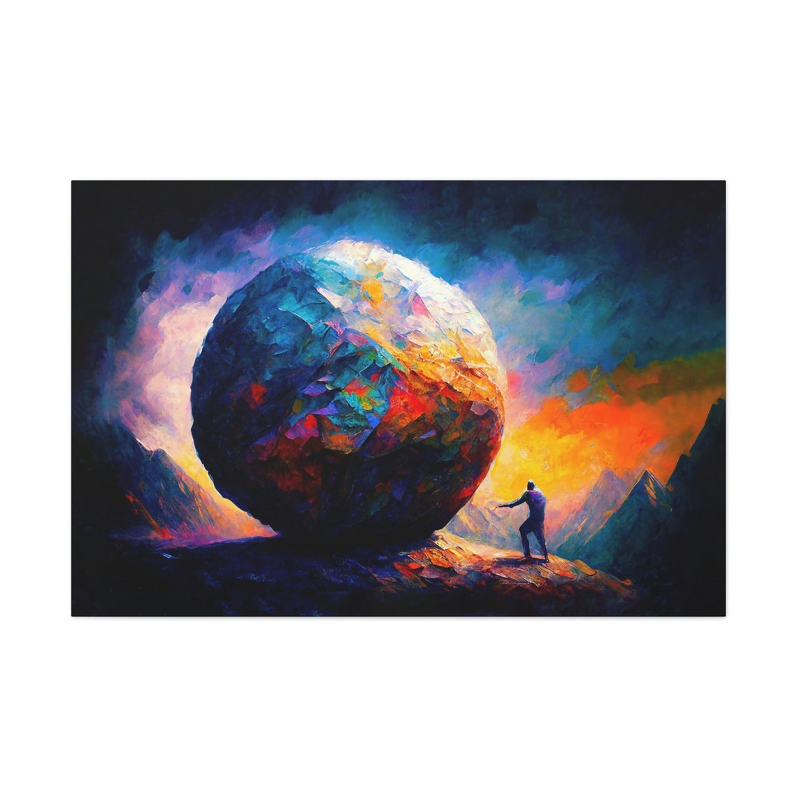 Sisyphus Mythology Art Print