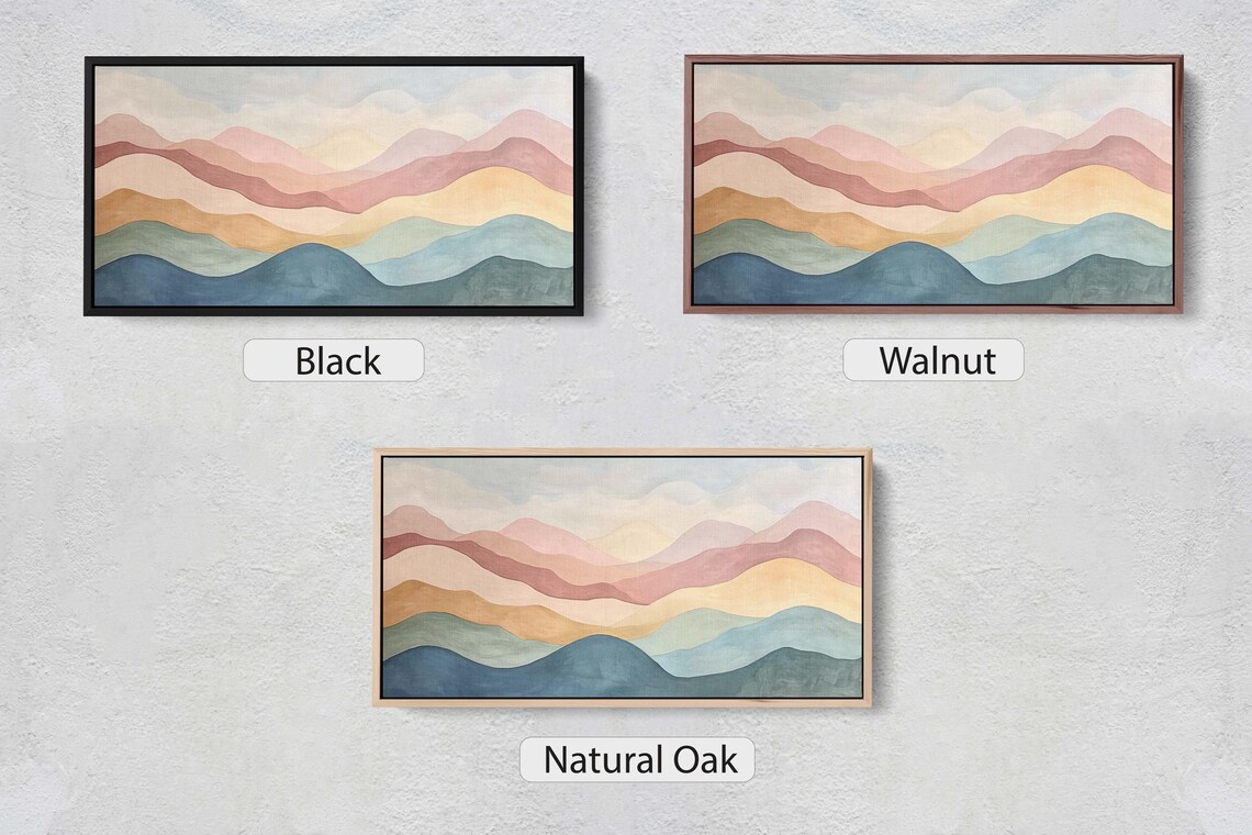 Mystic Mountains, Scandinavian Abstract Minimalist Landscape - Image 2